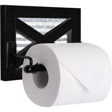 Autumn Alley Black Farmhouse Toilet Paper Holder