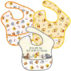 Machine Washable Food Bibs Bumkins Disney SuperBib 3 Pack in Pooh Bear/Friends 100% Polyester Pooh Bear/Friends