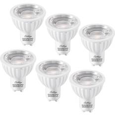 Track light led bulbs 75-Watt Equivalent GU10 Dimmable Recessed Track Lighting 90 CRI Flood LED Light Bulb 6-Pack Warm White 2700K 3000K