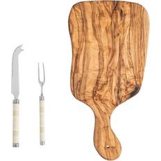 Cheese Knives French Home Jubilee Fork, & Olivewood Cheese Knife