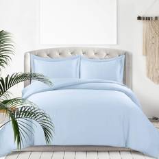 Bamboo Duvet Covers Tribeca Living from Bamboo 300 Thread Count Oversized Duvet Cover Blue