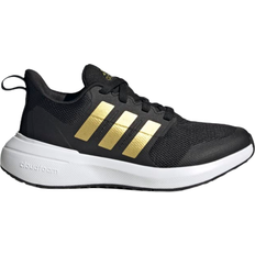 Adidas Kid's Fortarun 2.0 Cloudfoam Lace - Core Black/Gold Metallic/Cloud White