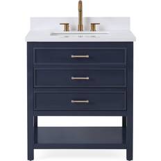 Navy blue bathroom vanity 30 inch of HamptonÂ® Ampelio 30"