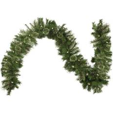 Transparent Decorations Northlight Pre-Lit Mixed Cashmere Pine Artificial Christmas Garland Clear Lights Decoration