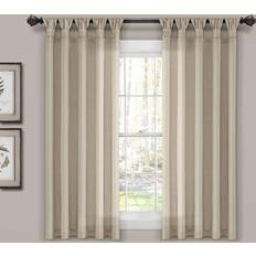Lush Decor Frodig Dekor Säckväv Knuten Tab-Top Panel 15 cm B x 241 cm L