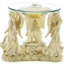 Multicolored Candle Holders Angelic Trio Oil Warmer with Tea Choice Oil Candle Holder