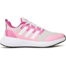 adidas Kid's Fortarun 2.0 Cloudfoam Lace - Gray One/Cloud White/Beam Pink