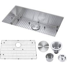 Kitchen Sinks Undermount Single Bowl Sink Drain Strainer, Bottom Grid, All