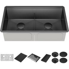 Delta Kitchen Sinks Delta Rivet 33 Undermount Double