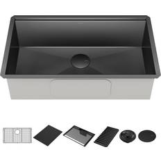 Delta Kitchen Sinks Delta Rivet 32 Steel Undermount 16 Gauge Workstation Sink Single