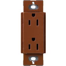 Lutron Power Strips & Extension Cords Lutron Claro 15 Amp Duplex Outlet, SCR-15-SI, Sienna