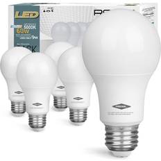 Light Bulbs Regal LED A19 Light Bulb 5000K Daylight 800-Lumen, 9-Watt 60-Watt Equivalent E26 Base, 5000 Kelvin, Day Light, 5-Pack, Non-Dimmable