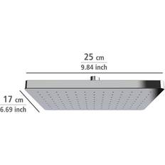 Head and shower Wenko Rain Shower Head Automatic Cleaning 25 x 17 cm
