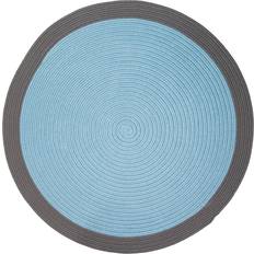 Blue - Round Entrance Mats Colonial Mills Bordered Round Gray, Blue