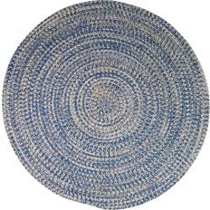 Blue - Round Entrance Mats Colonial Mills Luna Tweed Blue