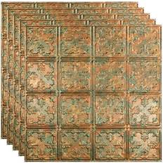 Sheet Materials Fasade Traditional #10 2 ft. x 2 ft. Copper Fantasy Lay-In Vinyl Ceiling Tile 20 sq. ft