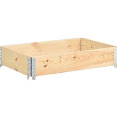 vidaXL Collar De Caja De Pallet Madera Maciza De Pino 50x100 cm - Marrón