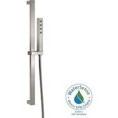 Silver Shower Rail Kits & Handsets Delta 1-Spray Patterns Silver