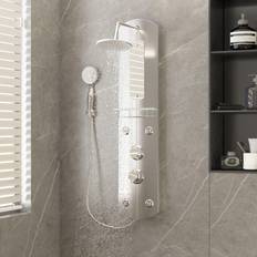 vidaXL Panneau De Douche 25 x 43 x 110 cm Argenté