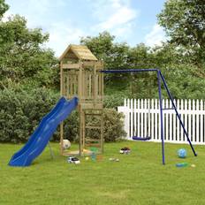 vidaXL Outdoor Playset Impregnated Wood Pine Brown