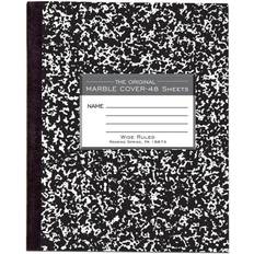 Office Supplies Roaring Spring Paper Products Marble Cover Composition Book Wide Rule 8 1/2 x 7 48 Pages
