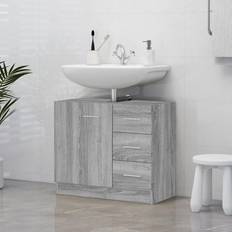 vidaXL Armario Para Lavabo Madera Sonoma 63x30x54 cm