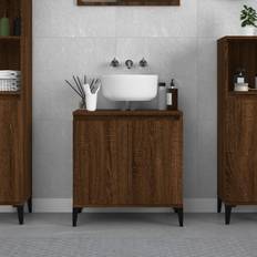 vidaXL Mobile Lavabo Rovere 58 x 33 x 60 cm Legno Multistrato