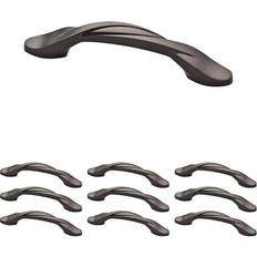 Franklin Brass Curved Cabinet Drawer Handle 3 In Dark Bronze 10 Pack
