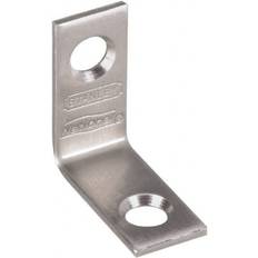 Gray Fasteners National Hardware Mfg. 1" Long Wide, Stainless Steel, Corner Brace - Stainless Steel Coated Part #N348-292