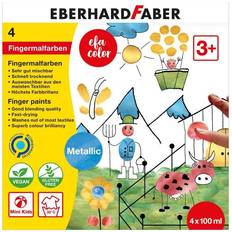 Gelb Aquarellfarben 4 x Eberhard Faber Fingerfarbe 100ml metallic VE=4 Farben