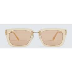 Solbriller Jacquemus Square acetate sunglasses beige One