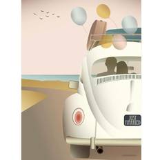 Vissevasse Plakater Vissevasse Just Married Anledningskort Plakat