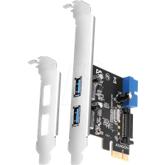 Uasp Axagon PCEU-232VLS PCIe Adapter 2 2x USB3.0 UASP VIA LP, 15-pin SATA Stromversorgung