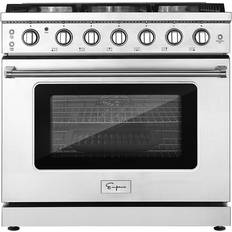 36-inch Ultra High-Low Burners Gray, White, Silver