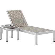 Aluminum Outdoor Lounge Sets modway Shore Collection 2 Outdoor Lounge Set