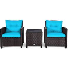 Patio Furniture Costway 3PCS Outdoor Lounge Set