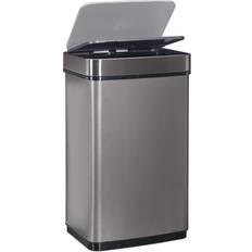Relaxdays Sensor Waster Bin 60 L Trash Can Stainless Steel