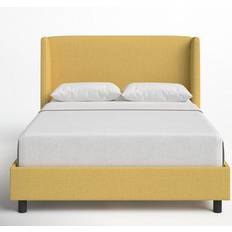 Low profile wood bed frame Tilly Upholstered Low Profile Bed