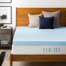 Lucid 3 Inch Mattress Topper Full - Gel Infused Memory Foam Polyether Matress