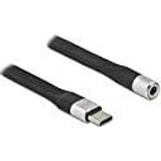 DeLock USB-C till Flat Minijack Adapter 10 cm