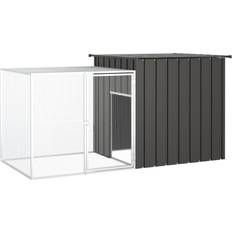 vidaXL Rabbit Cage Galvanised Steel 200 x 91 x 100 cm