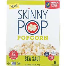 Skinny Pop Sea Salt Popcorn Gluten-Free 6 Ct 16.8oz 6pcs