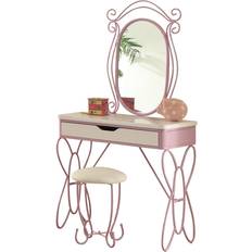 Acme Priya II Vanity Stool: 13"Dia Dressing Table