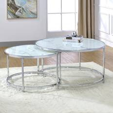 Silver Nesting Tables Steve Silver Rayne 36" Nesting Table