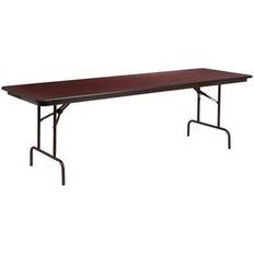 Brown Dining Tables Flash Furniture Mahogany Melamine Laminate Folding Banquet Dining Table