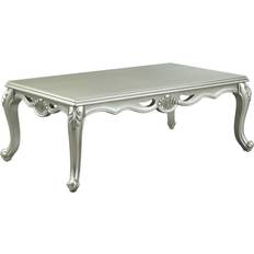 Beige Coffee Tables Acme Furniture Qunsia Rectangle Coffee Table