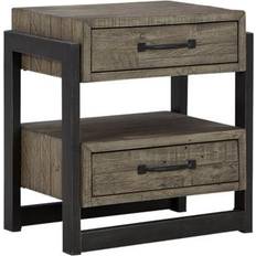 Ashley Gray Cabinets Ashley Signature Brennagan Rustic Storage Cabinet