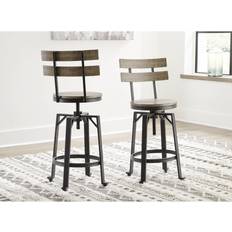 Ashley Black Bar Stools Ashley Lesterton Collection D334124 Bar Stool