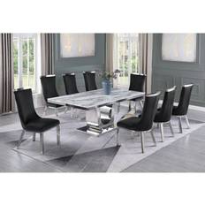 Best Quality Furniture 9-piece marble Dining Set