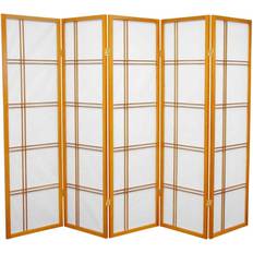 Gold Room Dividers Oriental Furniture 5 Double Cross Shoji Screen Room Divider